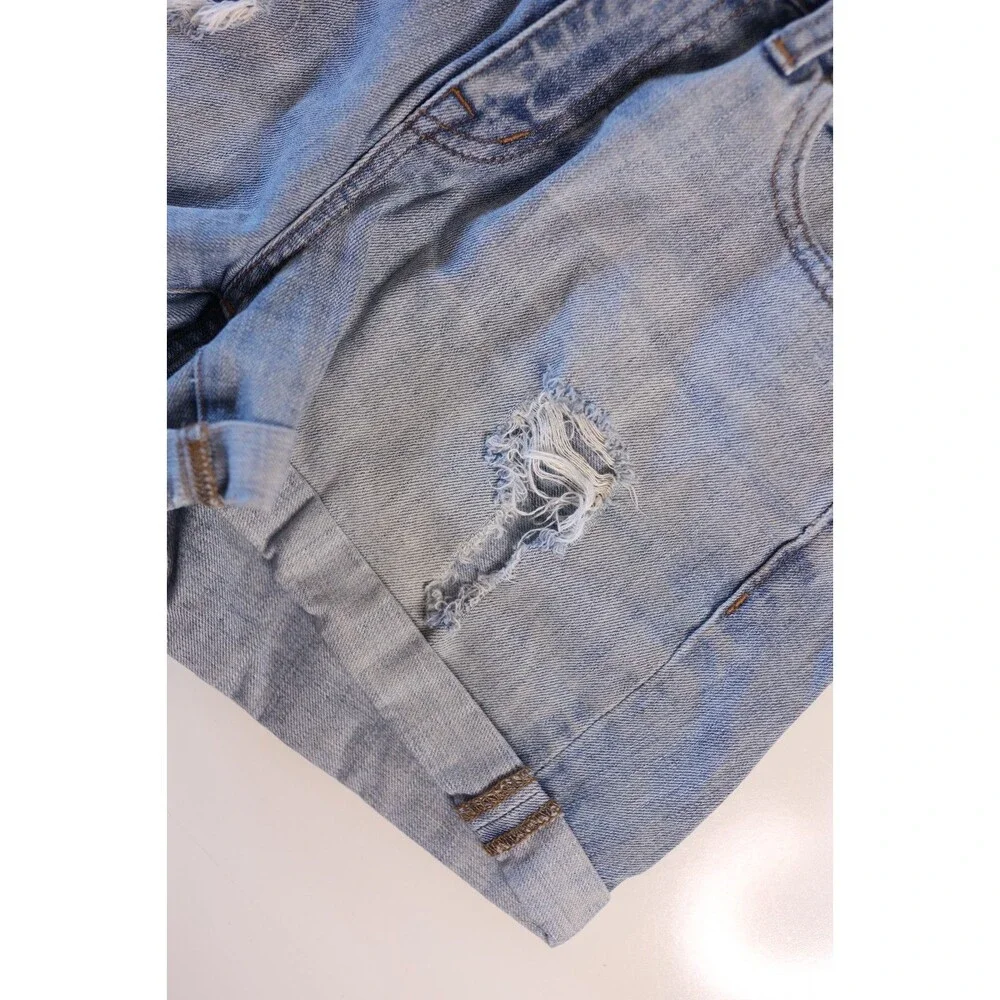Madewell Distressed Cuffed Jean Shorts Women's Size 27 Boho Beachy